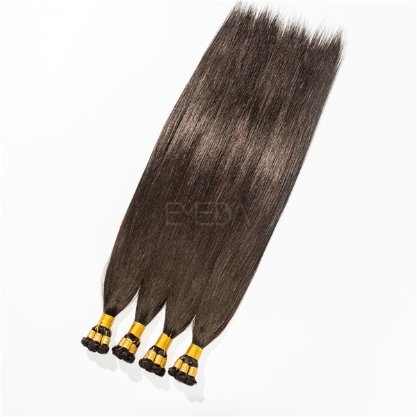  10A unprocessed raw human hand tied weft hair extension Qingdao EMEDA HN175